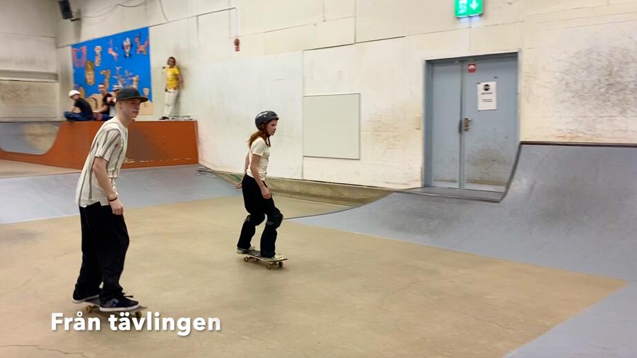 Klipp från innan tävlingen och från Ingrid och Olivers tävlingsframförande. 