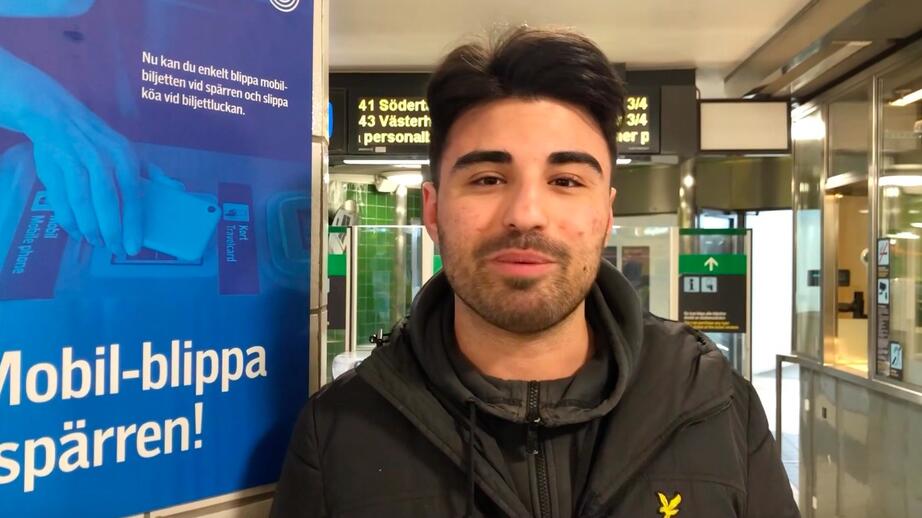 Lärarstudenten Kadir Kibar, 22, om pendelstrejken i Stockholm.