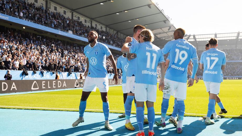 Isak Kiese Thelin efter målet mot Hammarby