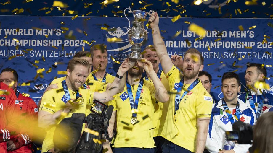 Lag Edin firade sitt sjunde VM-guld under söndagskvällen.