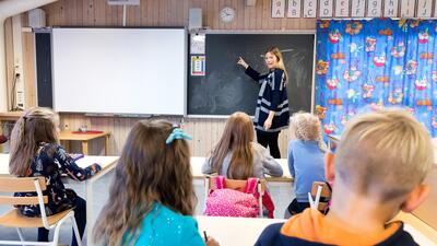 SKOLBARN. Foto: Kallestad, Gorm/TT