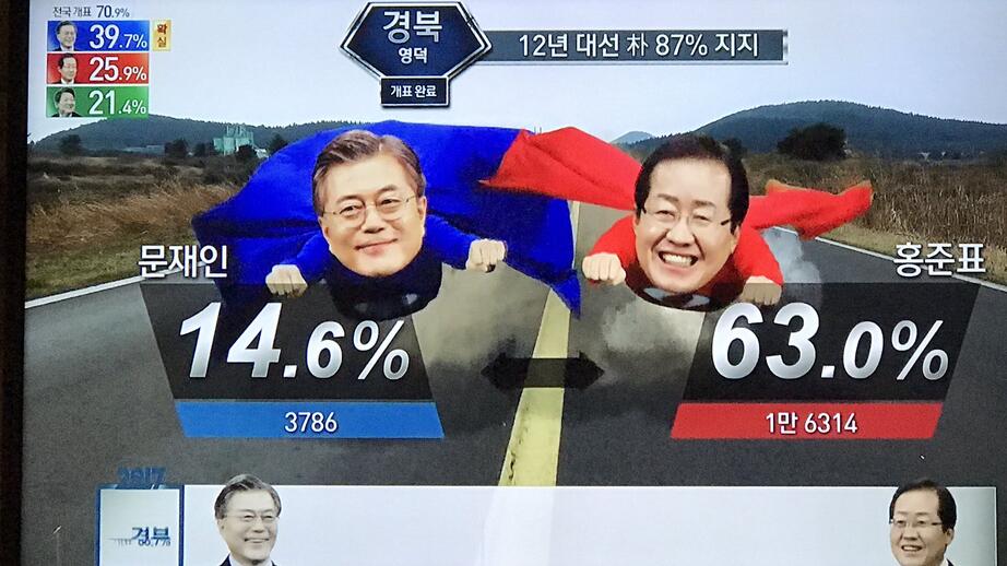 Sydkoreas skruvade tv-program under valtid kan få fler att rösta, tror vissa. Bilden är från presidentvalet 2017.
