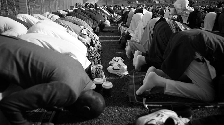 Bönen började vid nio. . Foto: Edvin Bergh