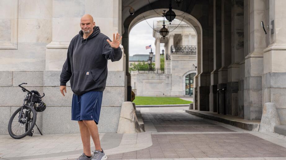 Demokratiske gurvernören John Fetterman.