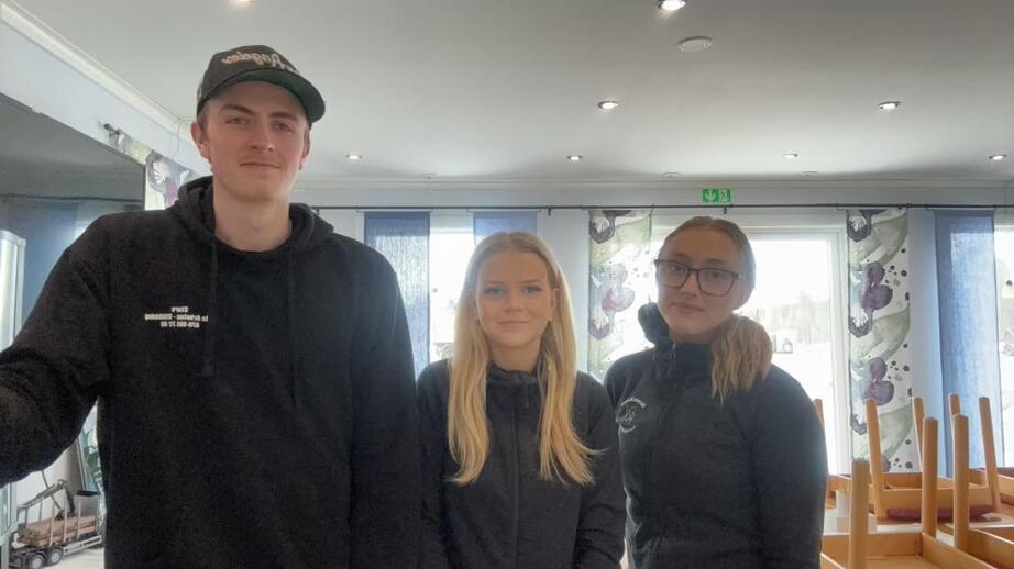 Marcus Eriksson, Josefine Regnander och Matilda Olofsson tar alla studenten i år från Fordon- och transportsprogrammet på Jämtlands Gymnasium Fyrvalla.
