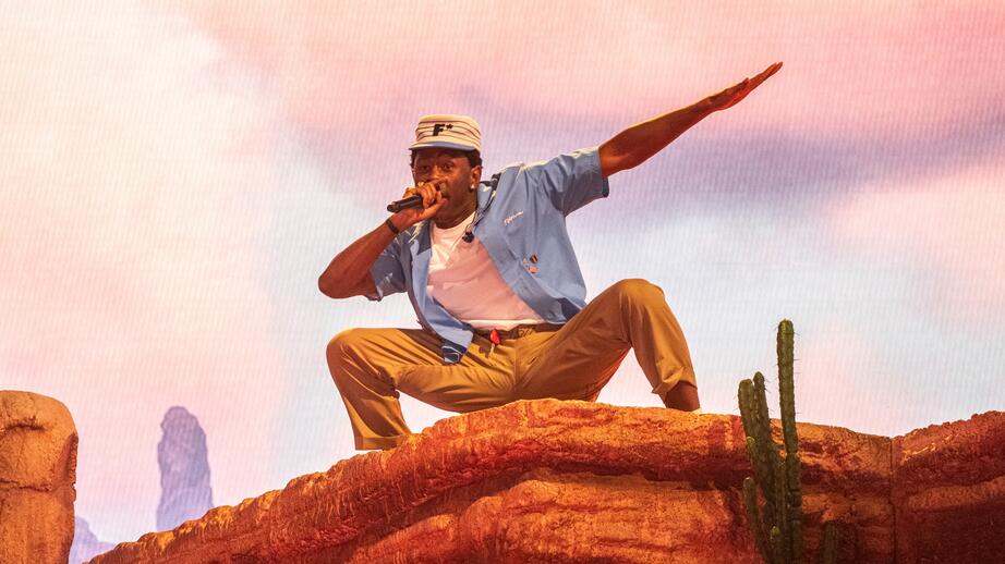 Tyler the Creator på Coachellas stora scen.
