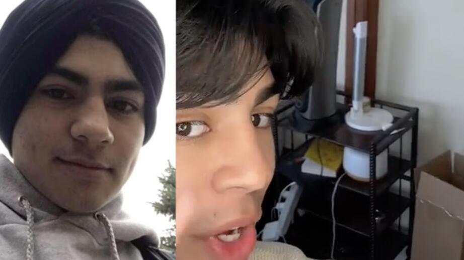 @sickboyshaan på Tiktok visar ”före och efter-bilder” på sin näsa.