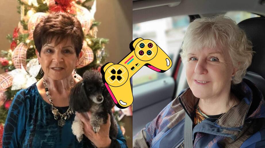 WowGrandma (vänster) och Jenyfear (höger) är två gamers och streamers. 