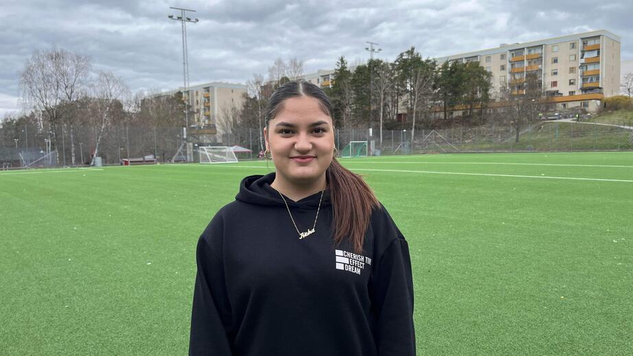 Aisha, 16, har inte påverkats av att hon haft covid.