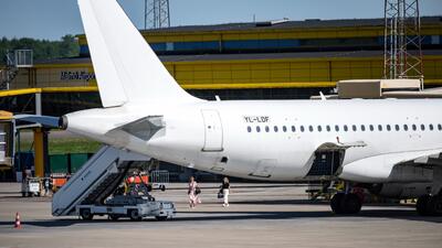 SAS / SMARTLYNX AIRBUS A320 MALMÖ AIRPORT. Foto: Johan Nilsson/TT