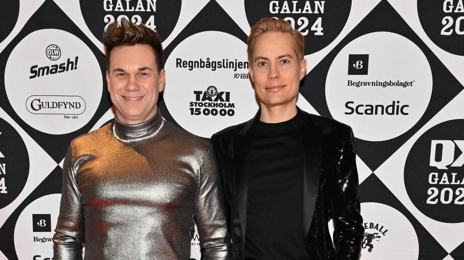 Anders Pihlblad och Henrik Alsterdal på årets QX-gala.