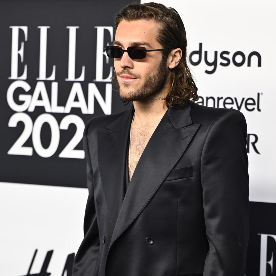 Benjamin Ingrosso på röda mattan.