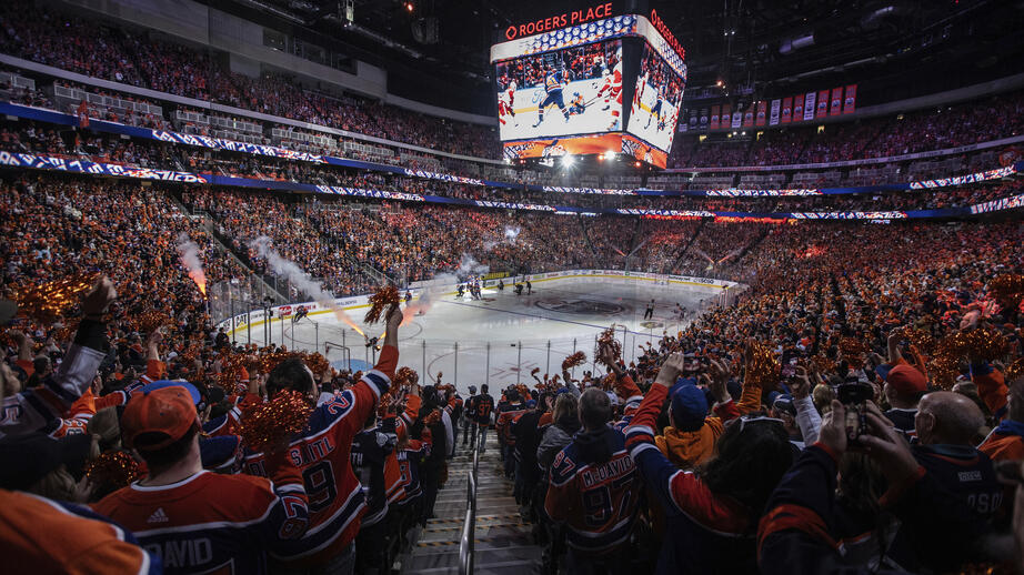 Publikhavet på Edmonton Oilers hemarena Rogers place