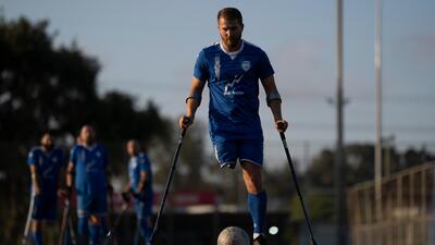 Israel Palestinians Amputee Football Team. Foto: AP Photo/Leo Correa
