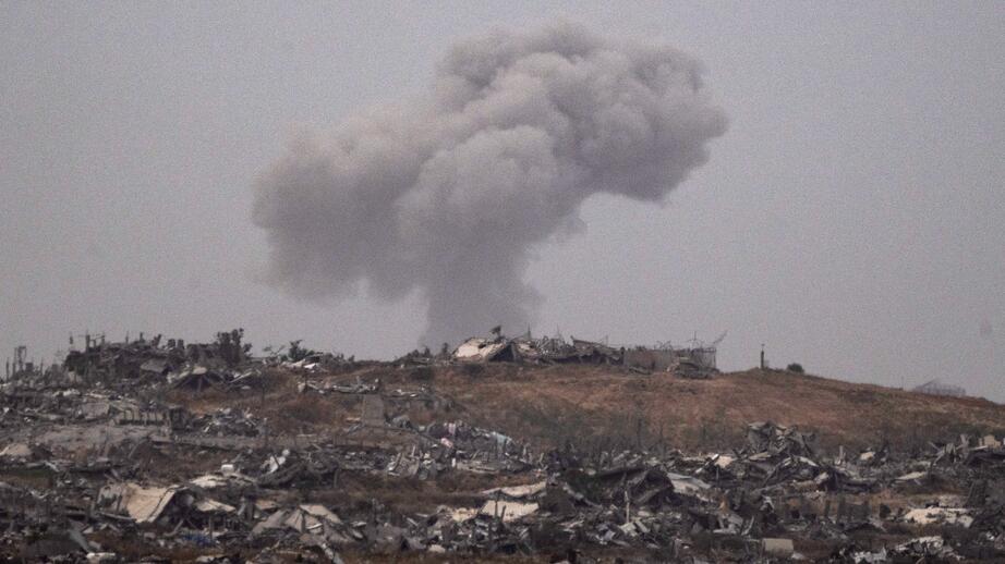 Ödeläggelse i Gaza, Israel.