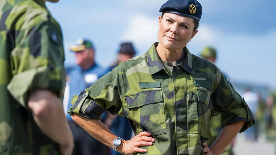 Snart är Kronprinsessan officer.