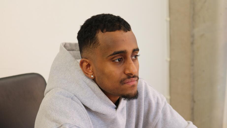 Skådespelaren och rapartisten Tyrone Michele, 20 år.