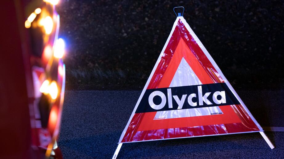 Viltolycka på riksväg 53 utanför Nyköping. Genrebild.