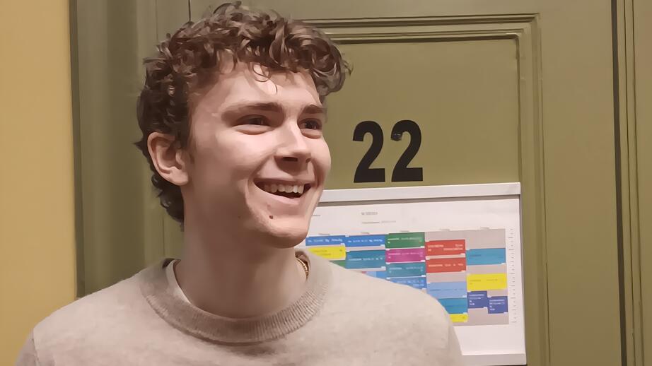 Zackarias Höft, 19, går samhällsvetenskapliga programmet på Enskilda.