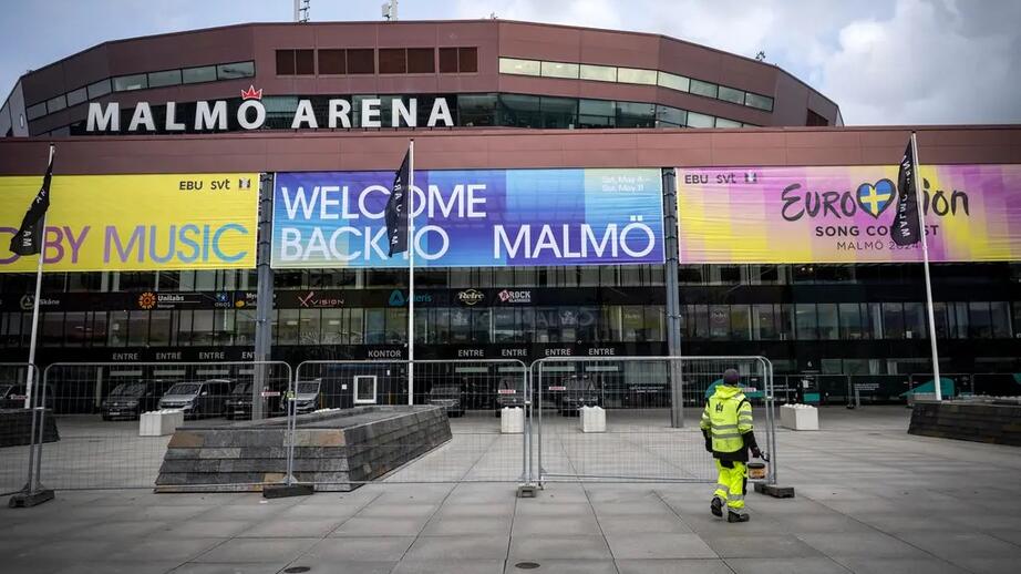 Malmö Arena där Eurovison kommer hållas.