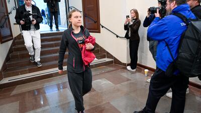 GRETA THUNBERG STOCKHOLMS TINGSRÄTT. Foto: Fredrik Sandberg/TT