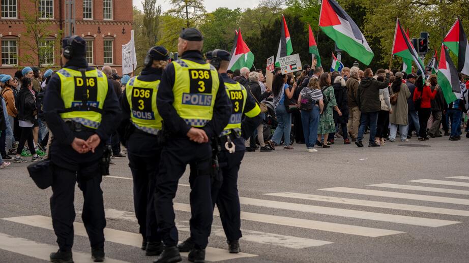 Torsdagens demonstrationer gick lugnt till.