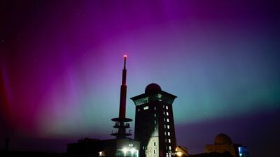 APTOPIX Germany Northern Lights. Foto: Matthias Bein/AP