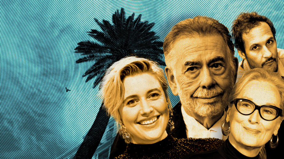 Från vänster: Greta Gerwig, Francis Ford Coppola, Meryl Streep och Ali Abbasi.