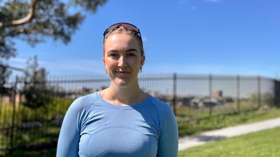 Rebecca Callton driver löpargruppen Runners High Sthlm. 