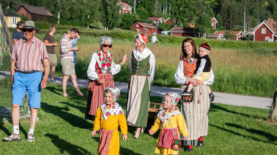 Midsommarfirande i Dalarna 2022.