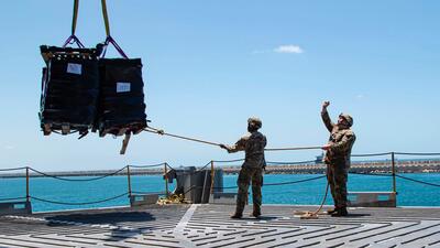 United States Gaza Aid. Foto: Staff Sgt. Malcolm Cohens-Ashley/U.S. Army via AP