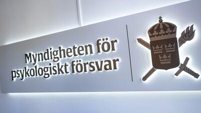 MYNDIGHETEN FÖR PSYKOLOGISKT FÖRSVAR. Foto: Pontus Lundahl/TT