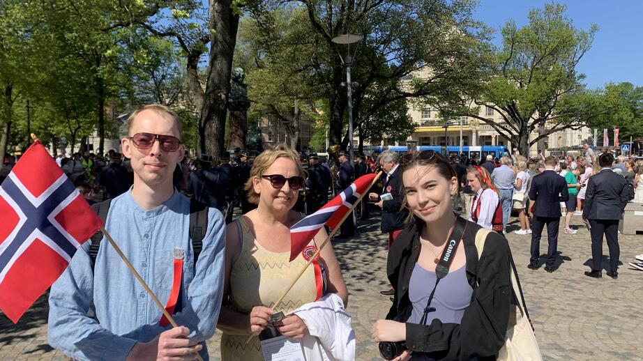 Frode Lindberg, 23, Inge-Lise Druge, 53, och Ylva Lindberg, 20.