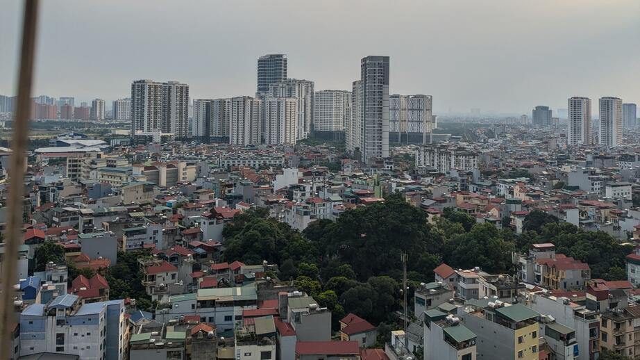 Vy över Hanoi.