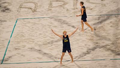 OS 2024  -BEACHVOLLEYBOLL FINAL. Foto: Pontus Lundahl/TT