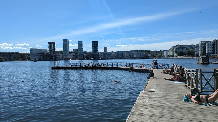 Badplatsen i Tantolunden på Södermalm.