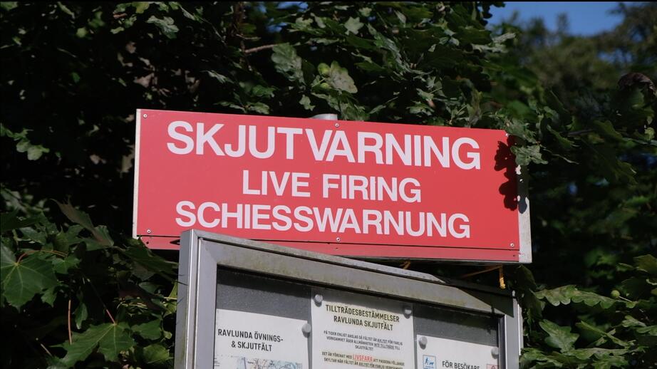 Samtliga skyltar vid Havängs camping skrivs på svenska, engelska och tyska. 
