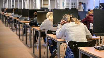 HÖGSKOLEPROVET 2023. Foto: Anders Wiklund/TT