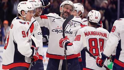 Capitals Islanders Hockey. Foto: AP Photo/Adam Hunger