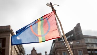 SAMERNAS FLAGGA. Foto: Christine Olsson/TT
