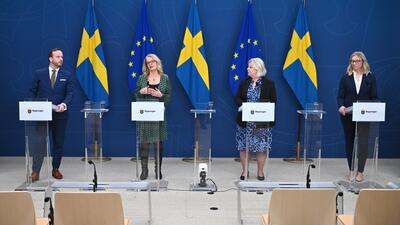 SATSNINGAR MOT REKRYTERING TILL ORGANISERAD BROTTSLIGHET. Foto: Claudio Bresciani/TT
