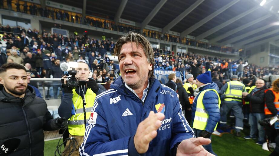 Bosse Andersson efter att Djurgården vunnit SM-guld 2019.