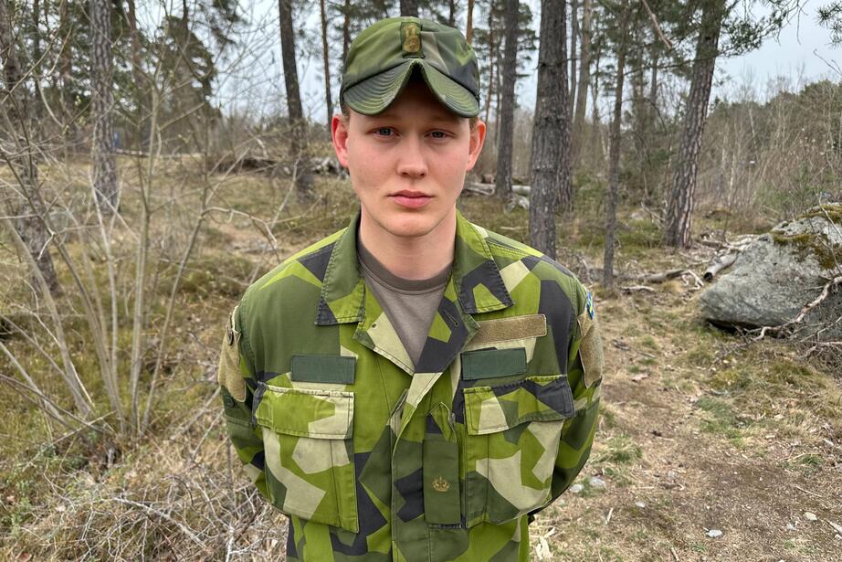 Karl Samuelsson, 23, pluggar till officer. 