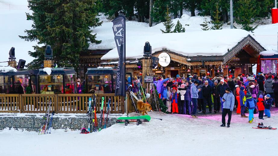 I Chamonix är det populärt att gå på afterski efter en dag i backen.