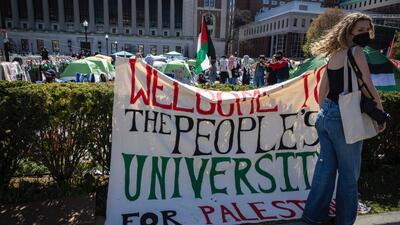 Palestinian Campus Protests. Foto: AP Photo/Stefan Jeremiah