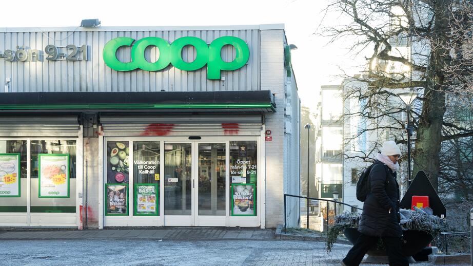 En coop-butik i Stockholm. 