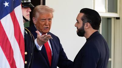 Trump US El Salvador. Foto: AP Photo/Alex Brandon