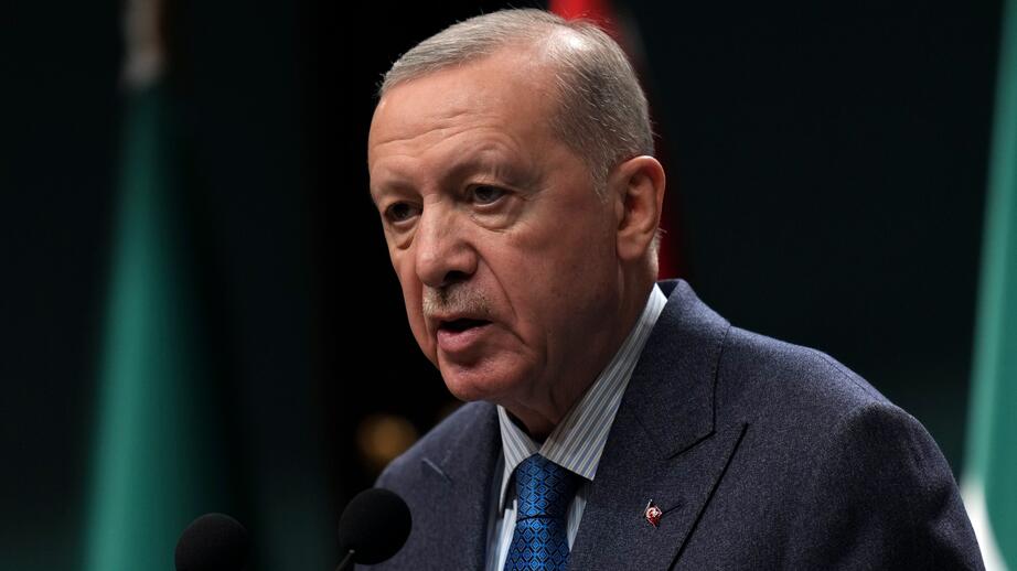 Recep Tayyip Erdogan, Turkiets president, som Joakim Medin åtalas för att ha förolämpat.
