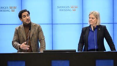 PRESSTRÄFF SOCIALDEMOKRATERNA BUDGETNYHET. Foto: Pontus Lundahl/TT