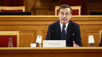 STATSMINISTERN KU UTFRÅGNING. Foto: Stefan Jerrevång/TT
